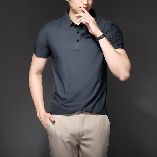 Polo Premium Ice Silk: tecnología antiarrugas 