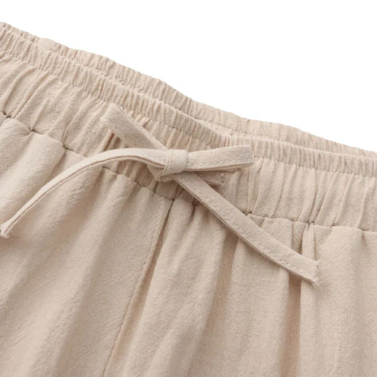Pantalones de lino Old Money – Santorini